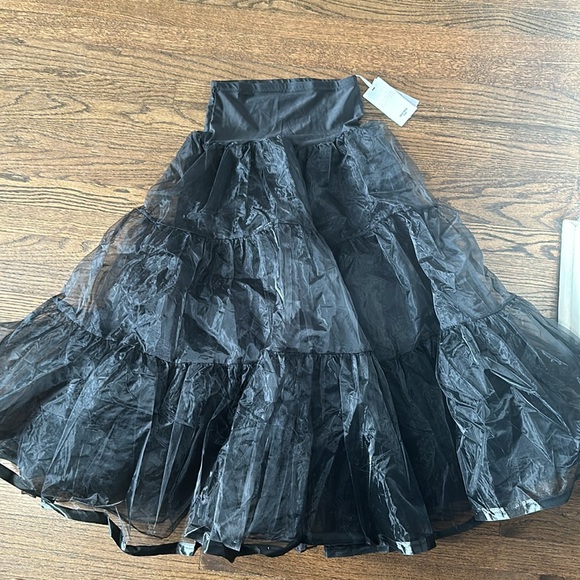 GRACE KARIN Black 50s Petticoat Skirt Dress Crinoline Tutu Underskirts for Women - Picture 2 of 8